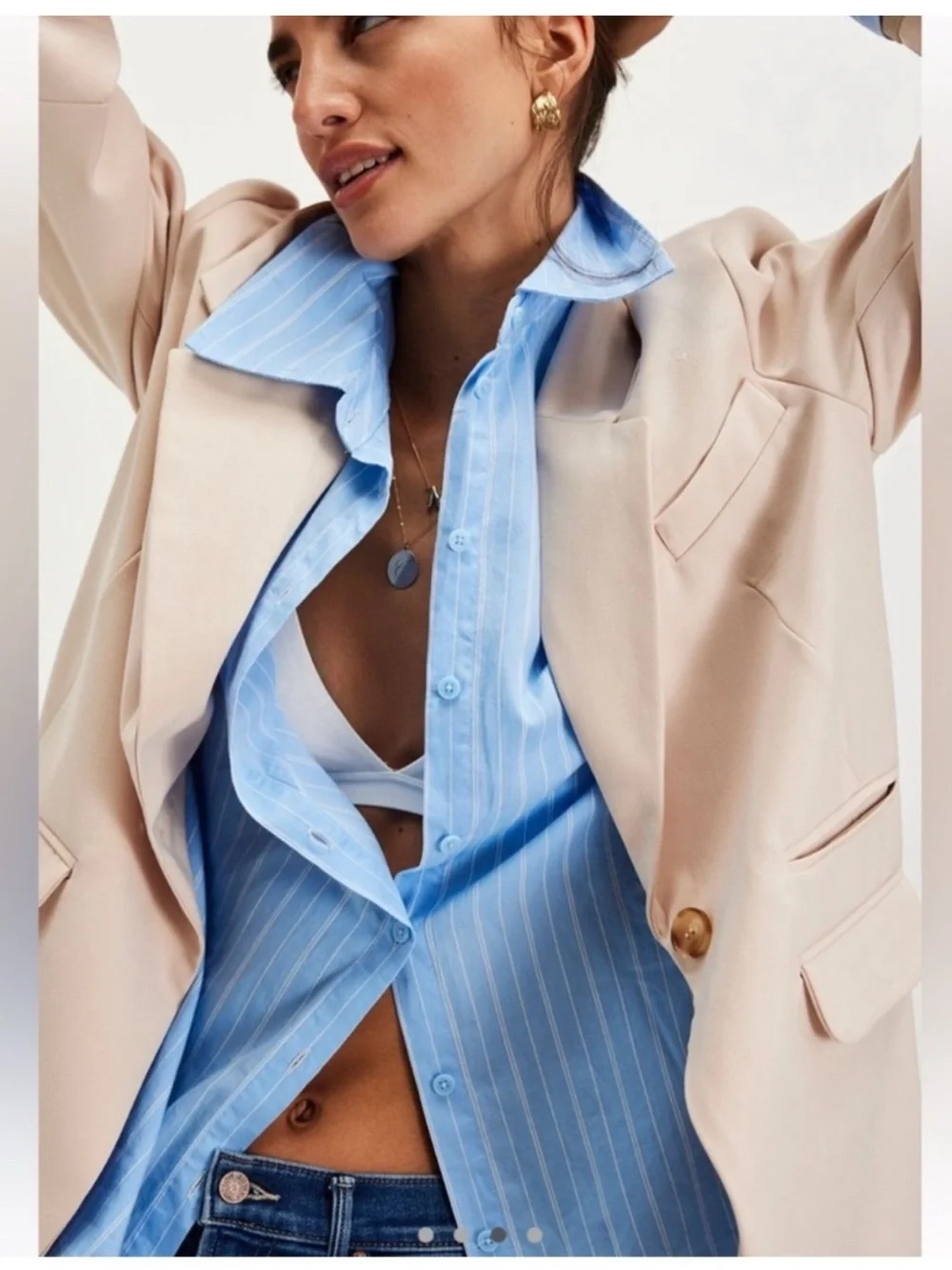 NWT Free People Paper Cut Blazer Suit Jacket Jacket Top